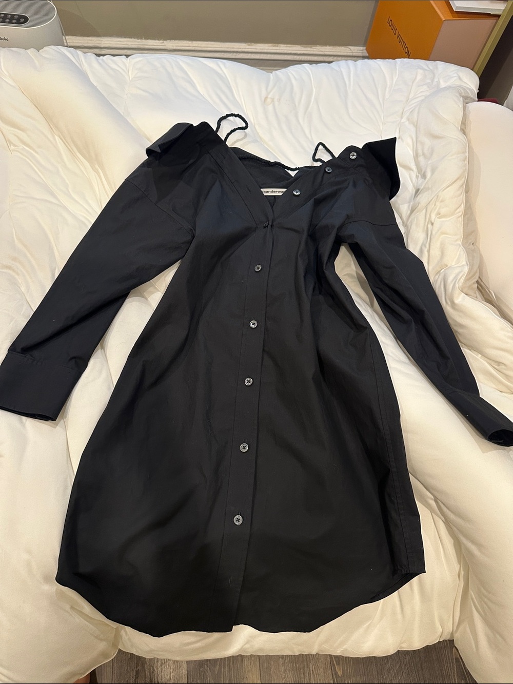Alexander wang Black Button-Front Women’s Dress